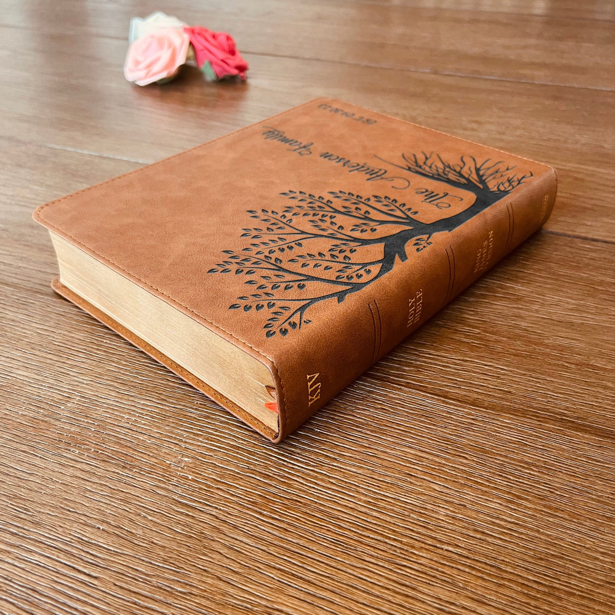 Personalized Family Bible, Custom KJV Family Tree Wide - Margin Bible, Engraved Bible, Wedding Bible, Christian Gifts Family Bible for Wedding - Religious Books - Aylev