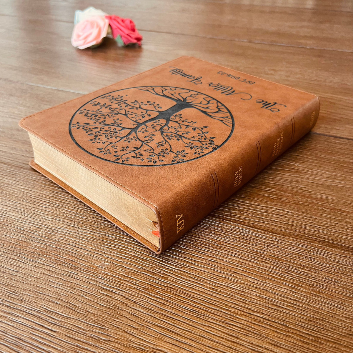 Personalized Family Bible, Custom KJV Family Tree Wide - Margin Bible, Engraved Bible, Wedding Bible, Christian Gifts Family Bible for Wedding - Religious Books - Aylev
