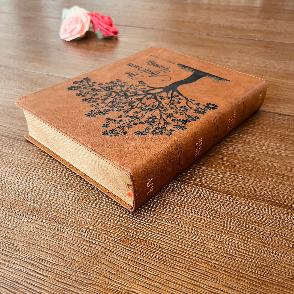 Personalized Family Bible, Custom KJV Family Tree Wide - Margin Bible, Engraved Bible, Wedding Bible, Christian Gifts Family Bible for Wedding - Religious Books - Aylev