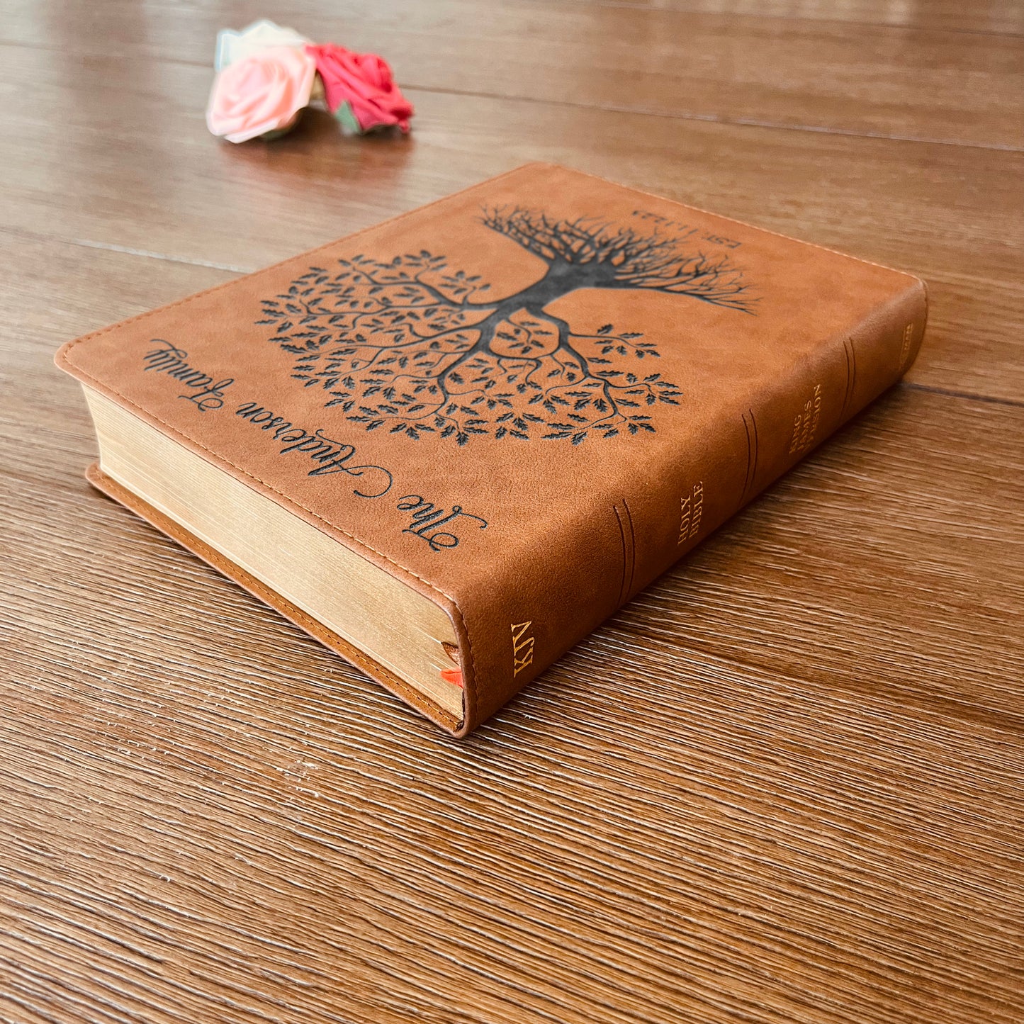 Personalized Family Bible, Custom KJV Family Tree Wide-Margin Bible, Engraved Bible, Wedding Bible, Christian Gifts Family Bible for Wedding - Aylev