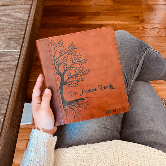 Personalized Family Bible | Custom ESV Family Tree Study Bible | Engraved Bible Wedding Bible Christian Gifts Family Bible for Wedding - Aylev