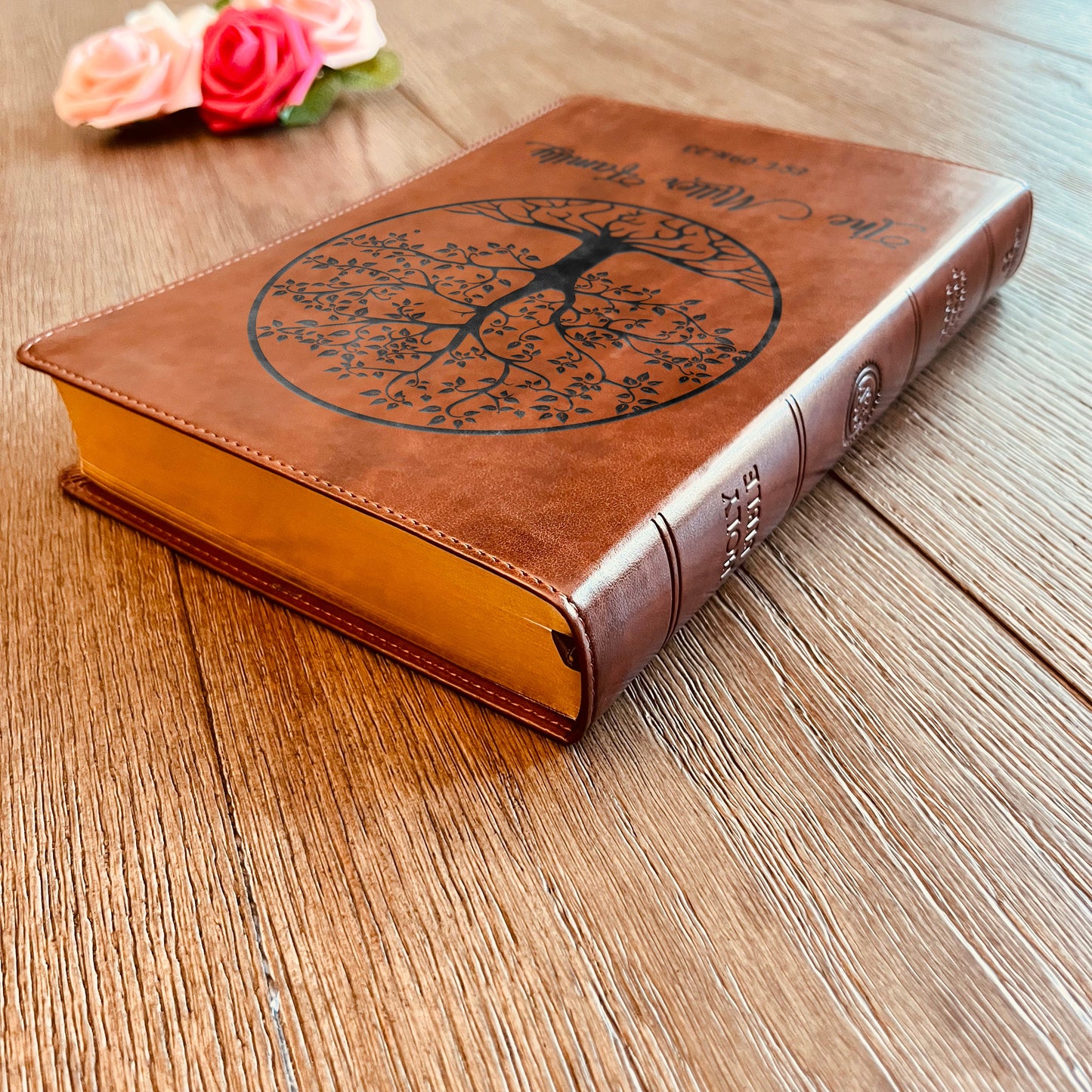 Personalized Family Bible | Custom ESV Family Bible | Engraved Family Bible Wedding Bible Christian Gifts Family Tree Bible for Wedding - Aylev