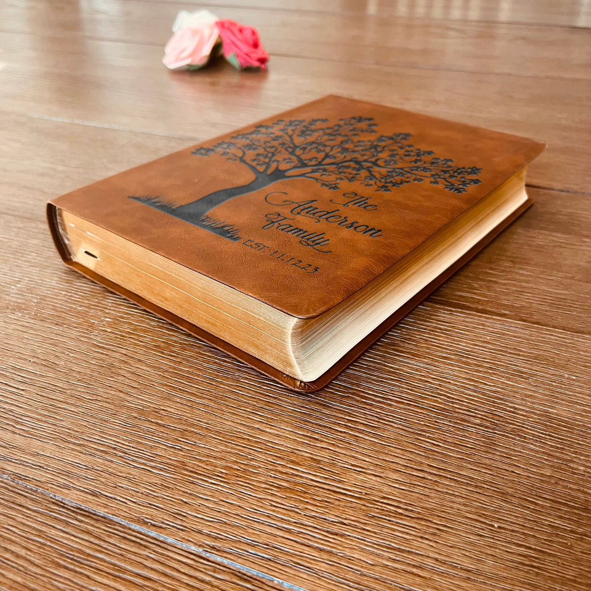 Personalized NASB Family Bible, NASB Custom Family Tree Bible, Wide Margin, Custom Engraved Bible for Wedding, Christian Gift, Wedding Gift - Religious Books - Aylev