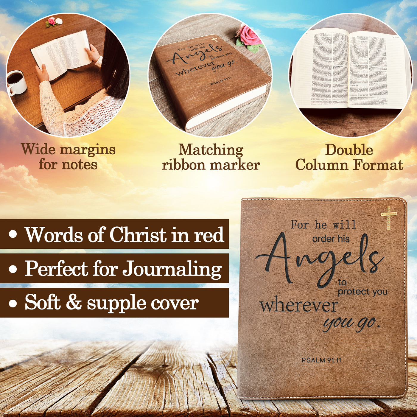 Custom NIV Bible | NIV Journaling Study Bible | Custom Engrave New International Version | Christian Gifts Baptism Gifts ESV Bible Women