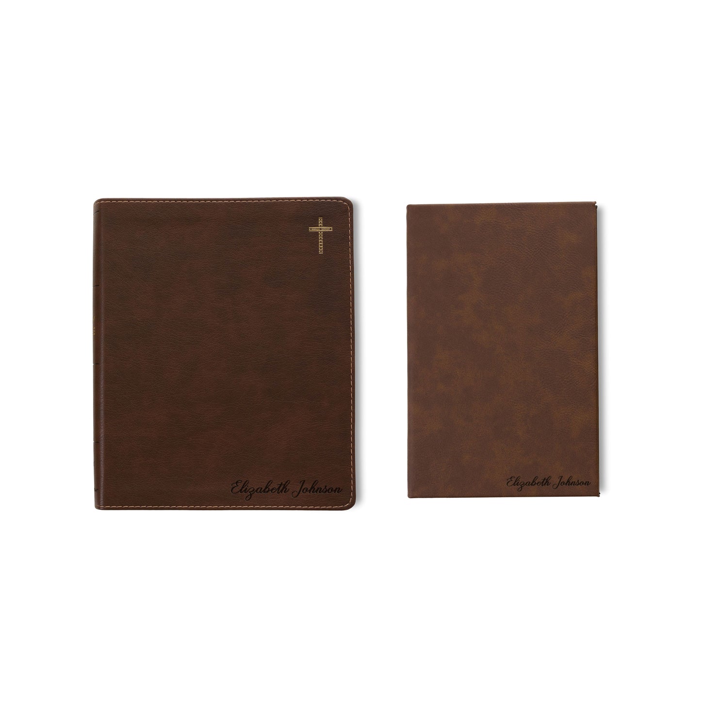 Personalized NIV Journaling Bible & Prayer Journal Set, Wide-Margin Journaling Bible, Custom Engraved Name, Christian Gift, Baptism Gift