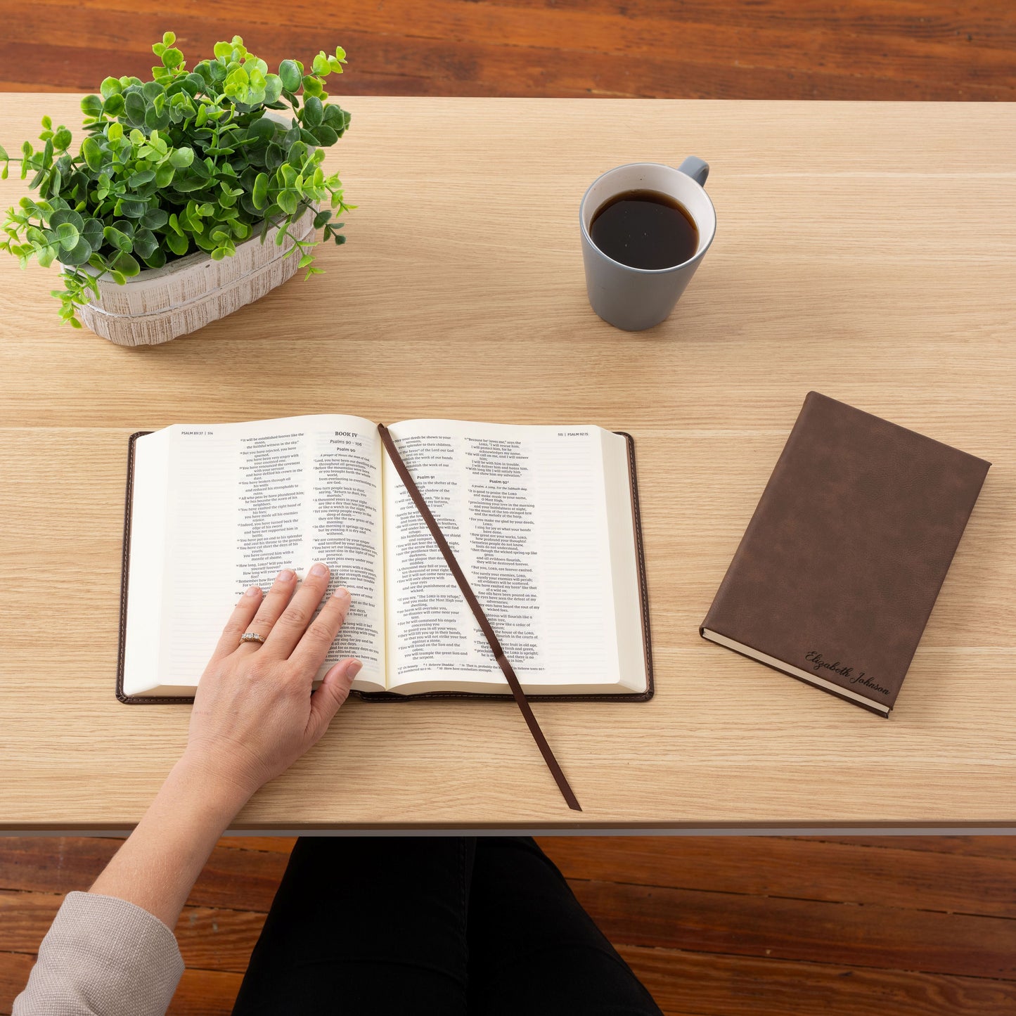 Personalized NIV Journaling Bible & Prayer Journal Set, Wide-Margin Journaling Bible, Custom Engraved Name, Christian Gift, Baptism Gift