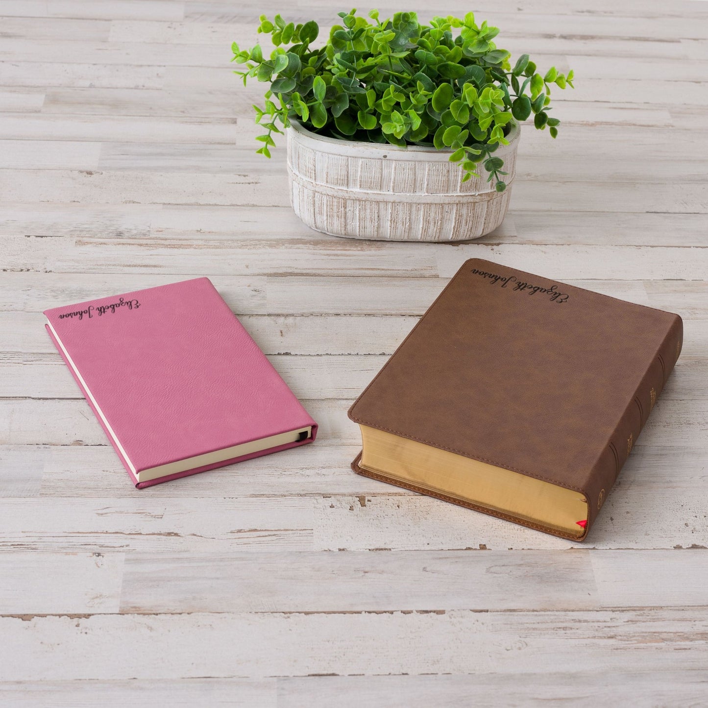 Personalized CSB Bible & Prayer Journal Set, Single Column Wide - Margin Bible, Custom Engraved with Name, Christian Gift, Baptism Gift - Religious Books - Aylev