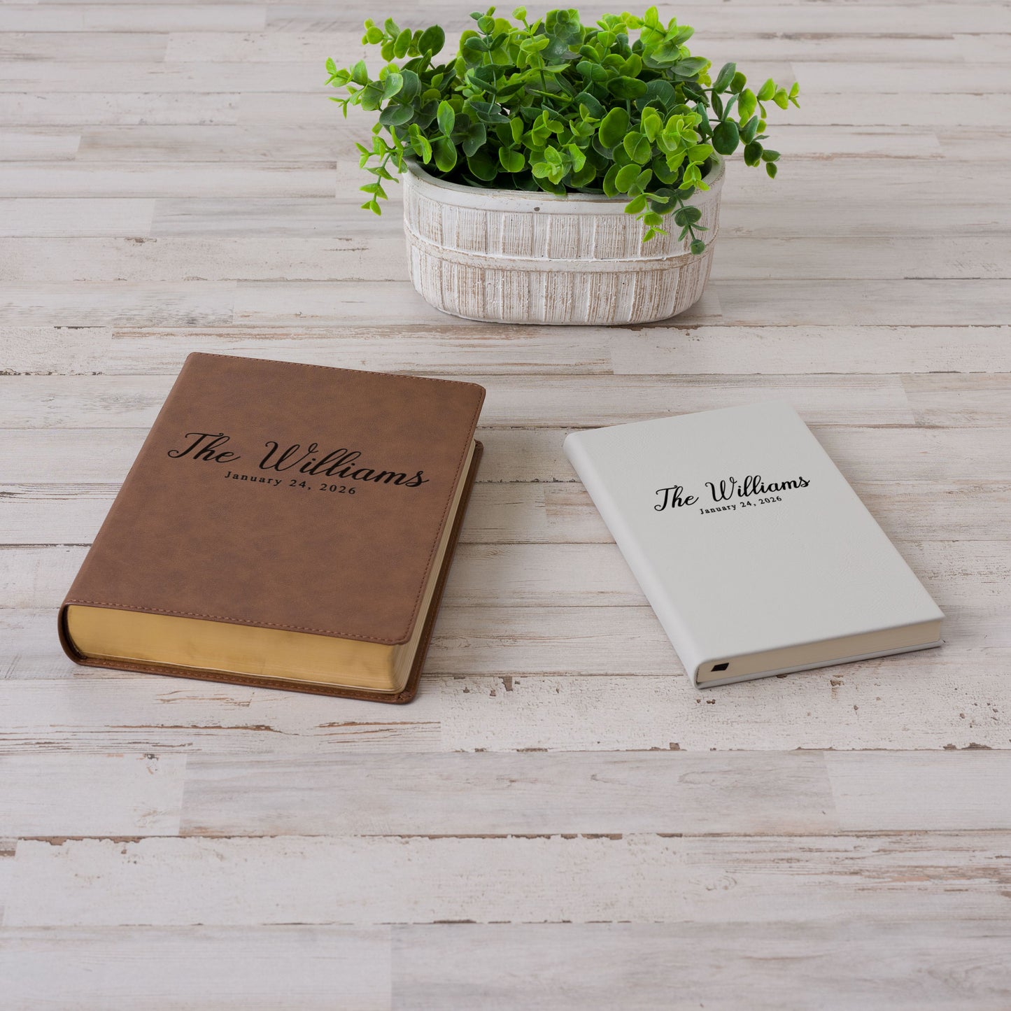 Personalized CSB Wide-Margin Bible & Prayer Journal Set, Large Print Journaling Bible, Engraved with Name, Christian Gift, Wedding Gifts