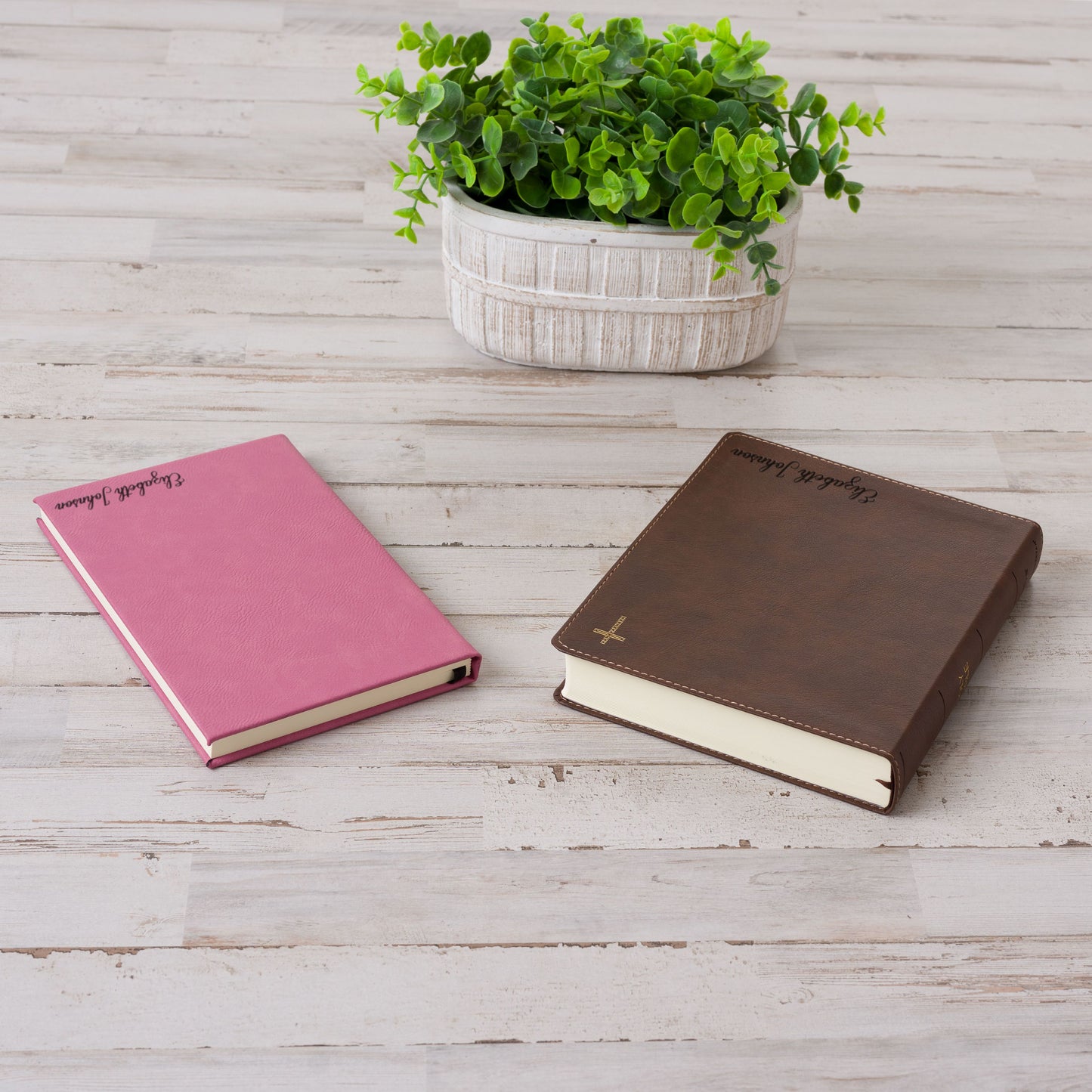 Personalized NIV Journaling Bible & Prayer Journal Set, Wide-Margin Journaling Bible, Custom Engraved Name, Christian Gift, Baptism Gift