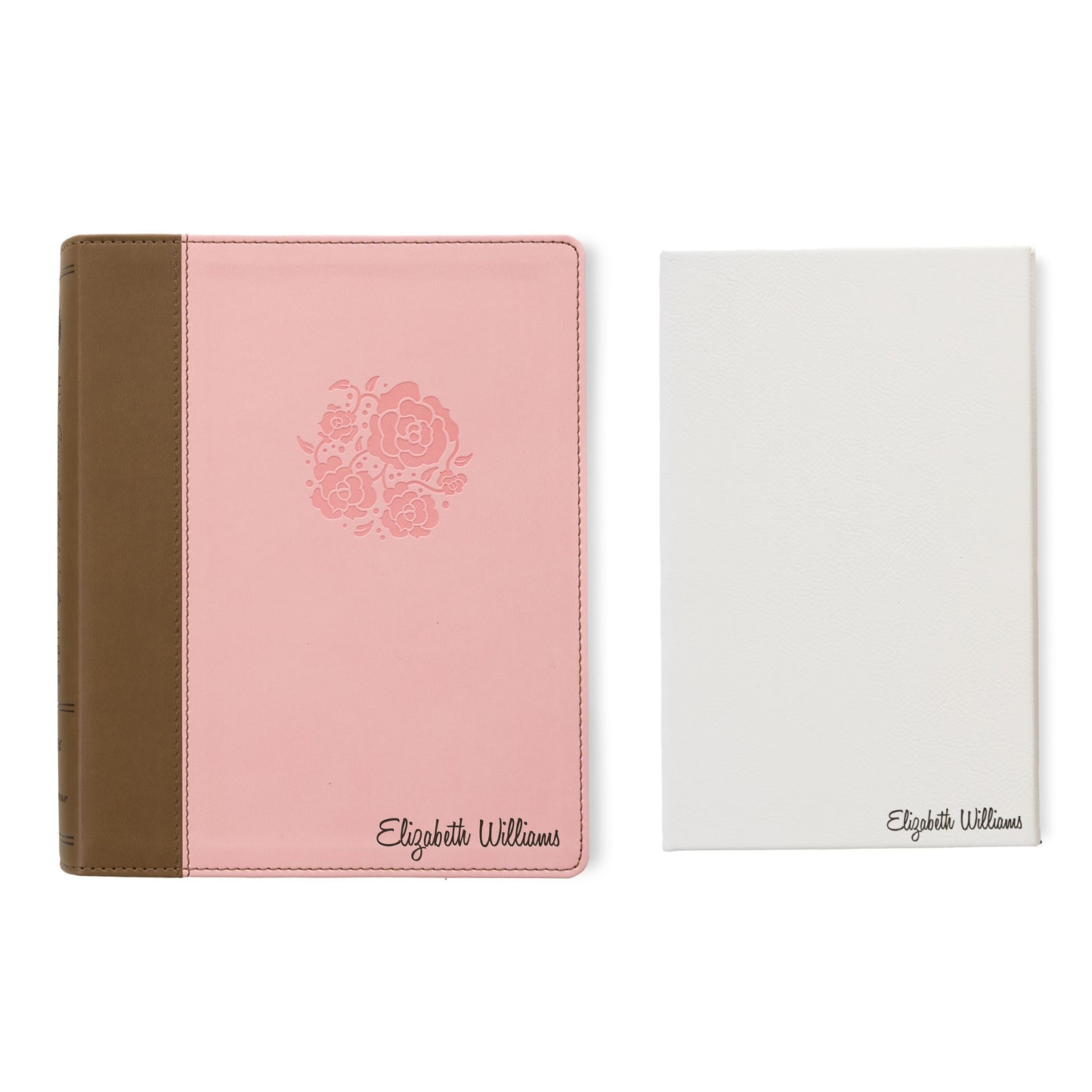 Personalized NIV Journaling Bible & Prayer Journal Set, Wide-Margin Journaling Bible, Custom Engraved Name, Christian Gift, Baptism Gift