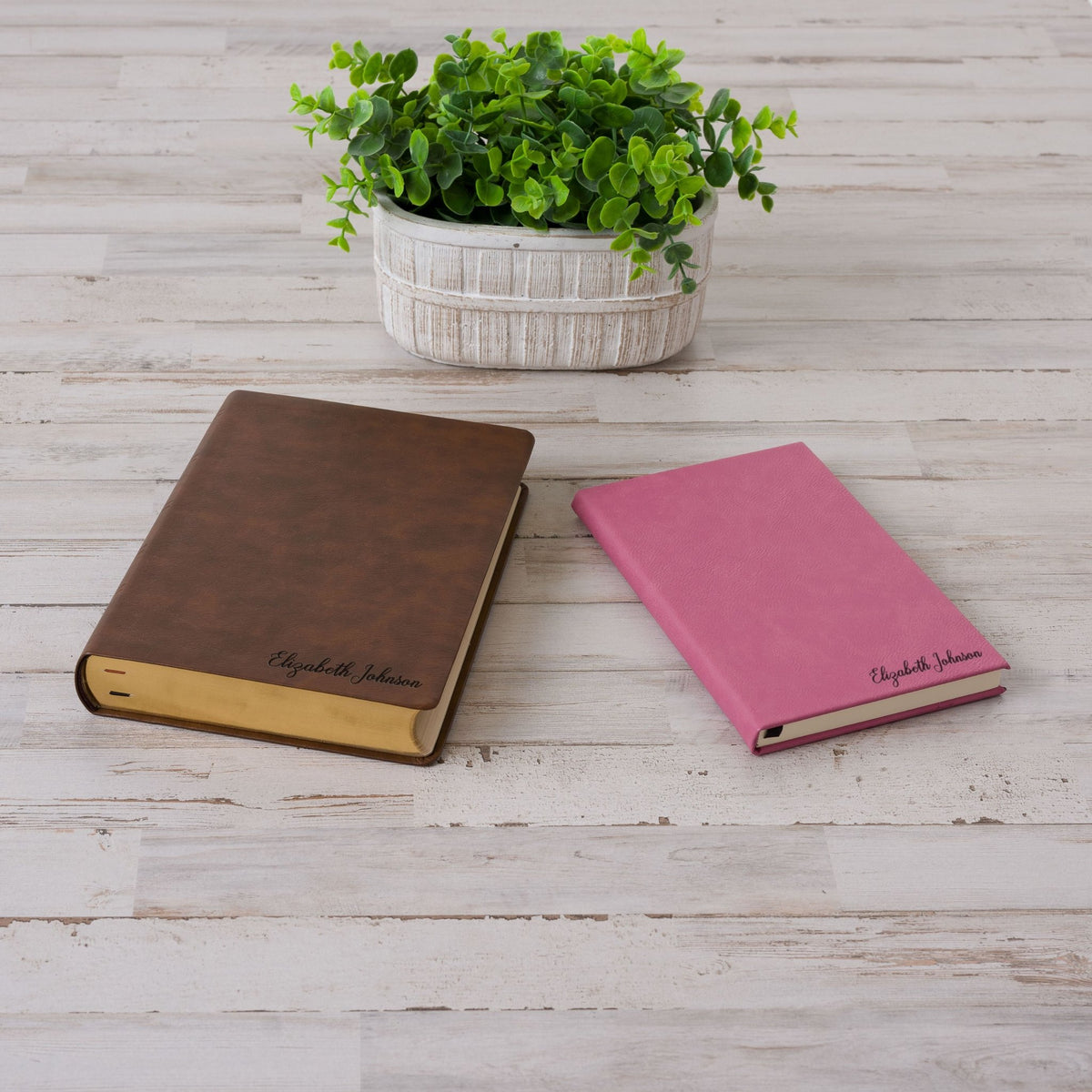 Personalized NASB Bible & Prayer Journal Set, Wide - Margin Reference Bible, Custom Engraved with Name, Christian Gift, Baptism Gift - Religious Books - Aylev