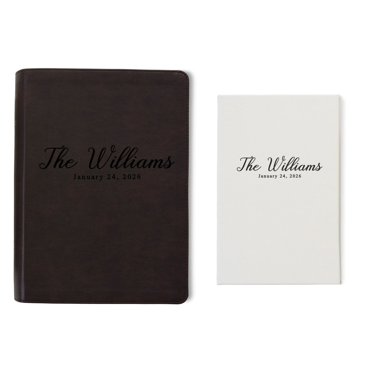 Personalized ESV Journaling Bible & Prayer Journal Set, Lined Wide - Margin Bible, Custom Engraved Name, Christian Gift, Wedding Gifts - Religious Books - Aylev