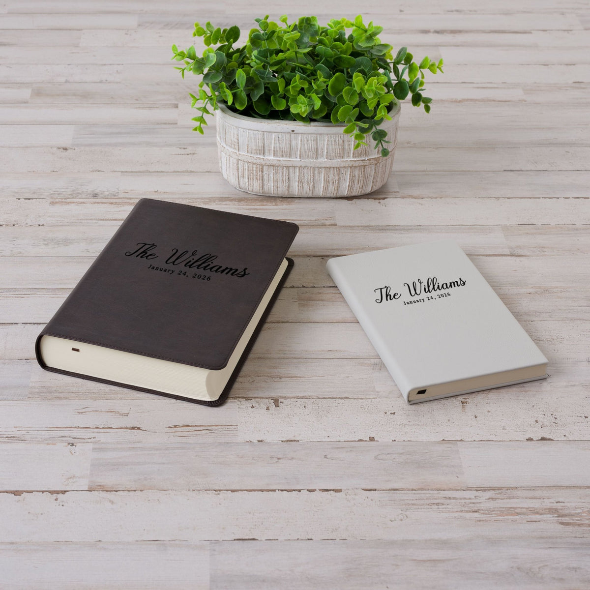 Personalized ESV Journaling Bible & Prayer Journal Set, Lined Wide - Margin Bible, Custom Engraved Name, Christian Gift, Wedding Gifts - Religious Books - Aylev