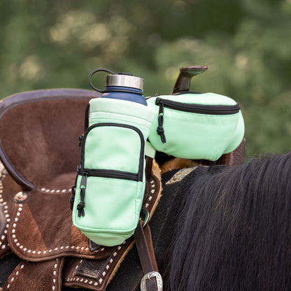 Horse Saddle Pommel Bag & Water Bottle Holder Set, Equestrian Saddle Accessory for Trail Riding Alternative Options - Horse Tack Accessories - Aylev