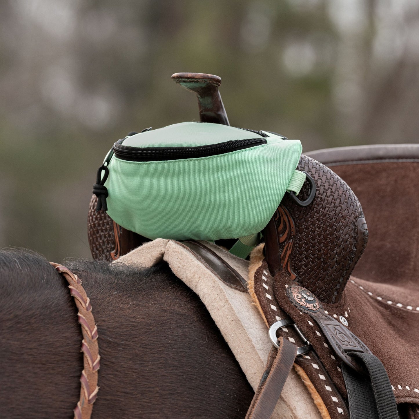 Horse Saddle Pommel Bag, Equestrian Storage Bag for Trail Riding & Horse Tack, Multiple Colors - Horse Tack Accessories - Aylev