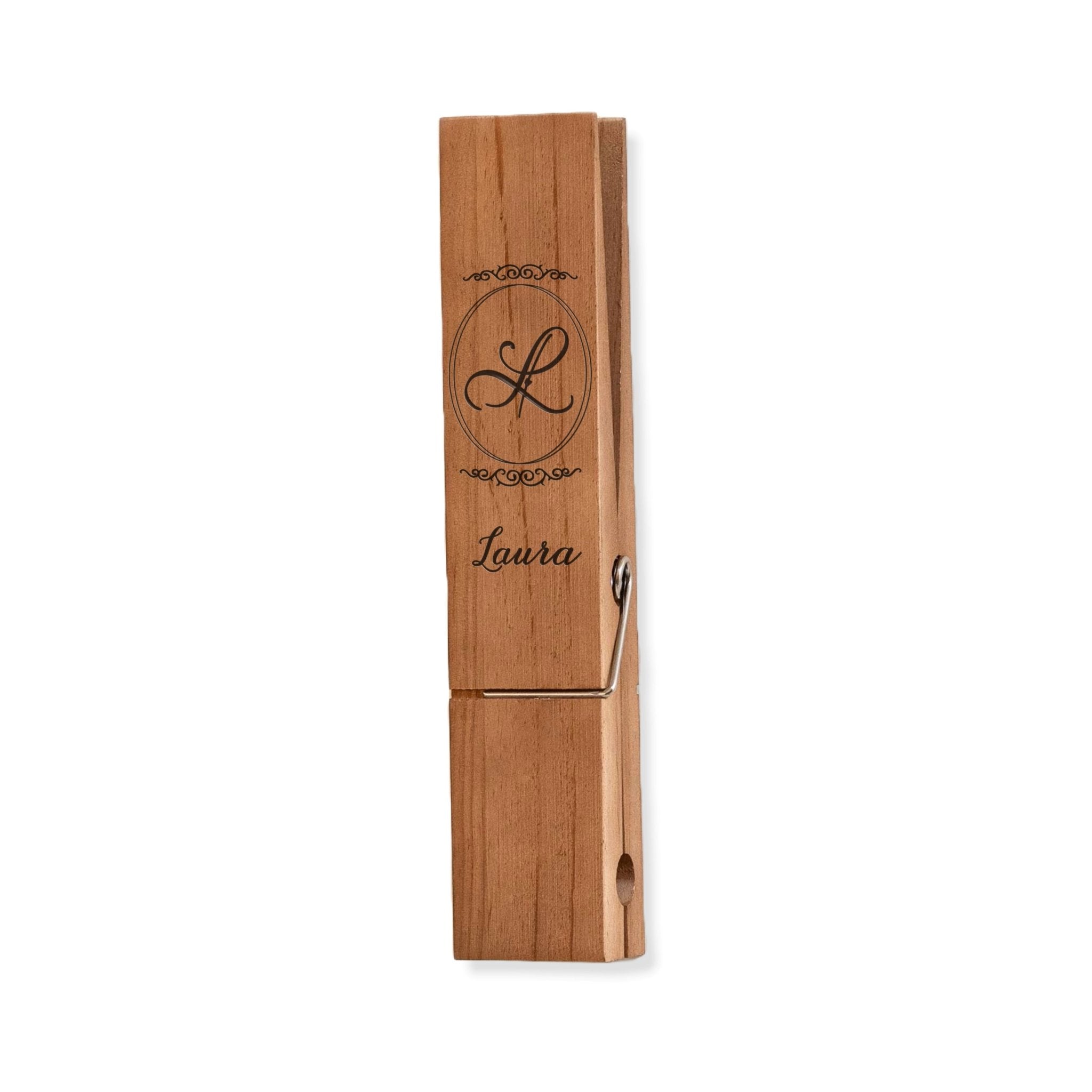 Personalized Jumbo Giant Clothespin Towel Holder, Rustic Farmhouse Wall Decor, 12" Large Clothespin for Bathroom & Laundry Room Accessories - Apparel & Accessories - Aylev