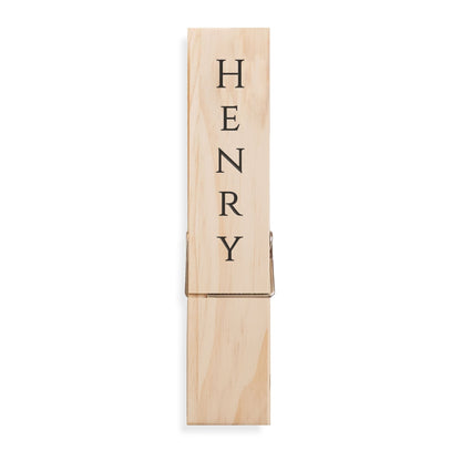 Personalized Jumbo Giant Clothespin Towel Holder, Rustic Farmhouse Wall Decor, 12" Large Clothespin for Bathroom & Laundry Room Accessories - Apparel & Accessories - Aylev