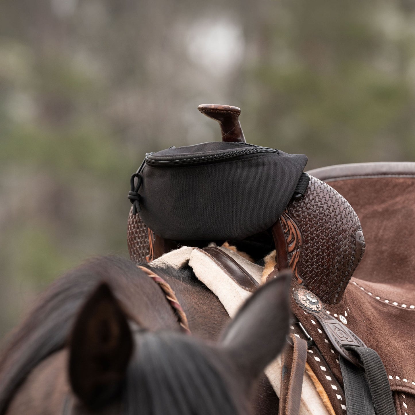 Horse Saddle Pommel Bag, Equestrian Storage Bag for Trail Riding & Horse Tack, Multiple Colors - Horse Tack Accessories - Aylev
