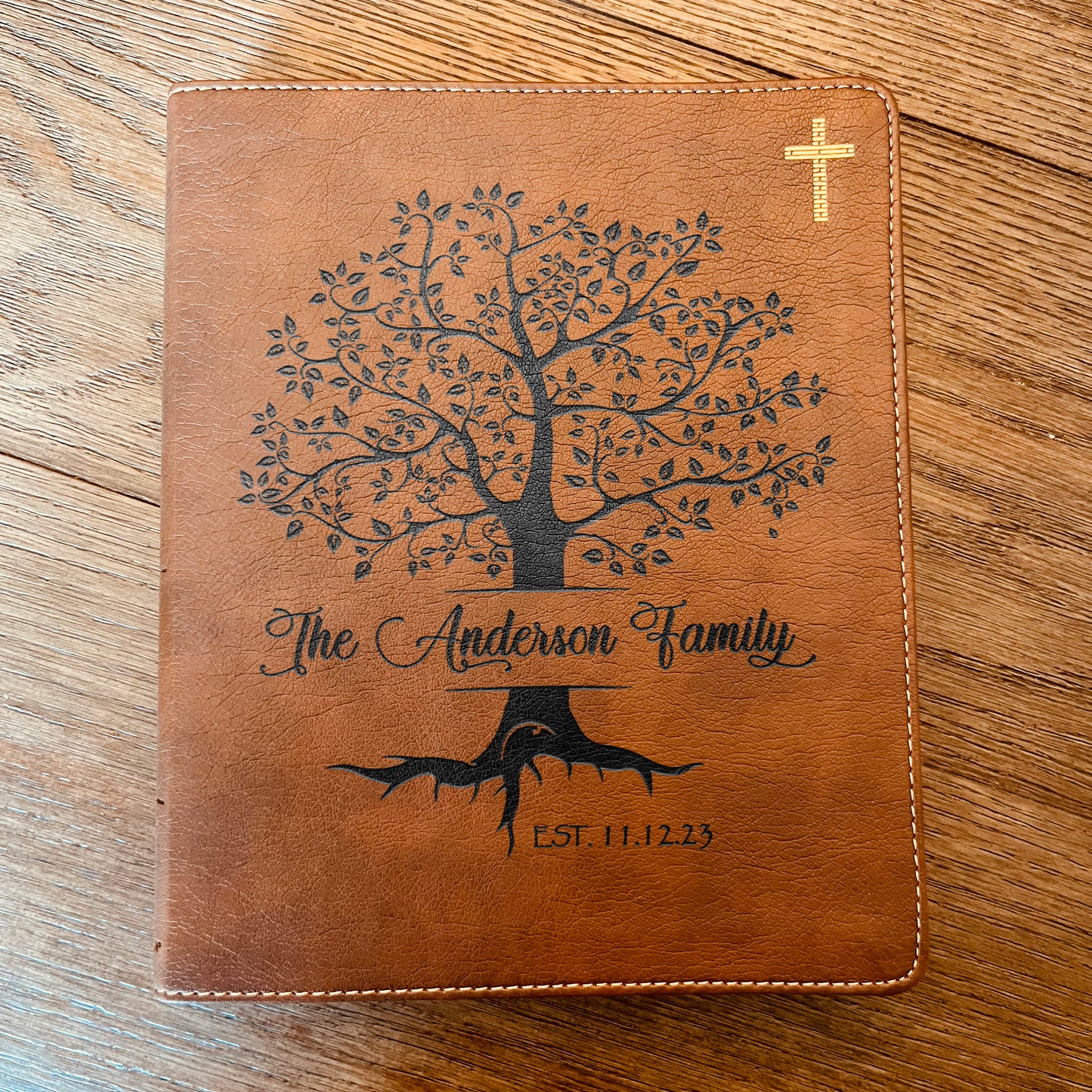 Personalized Family Bible,  Custom NIV Family Tree Journaling Bible, Engraved Bible, Wedding Bible, Anniversary Gifts Family Bible for Wedding - Aylev
