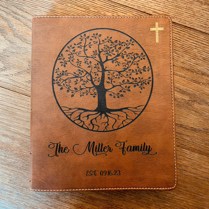 Personalized Family Bible, Custom NIV Family Tree Journaling Bible, Engraved Bible, Wedding Bible, Anniversary Gifts Family Bible for Wedding - Religious Books - Aylev