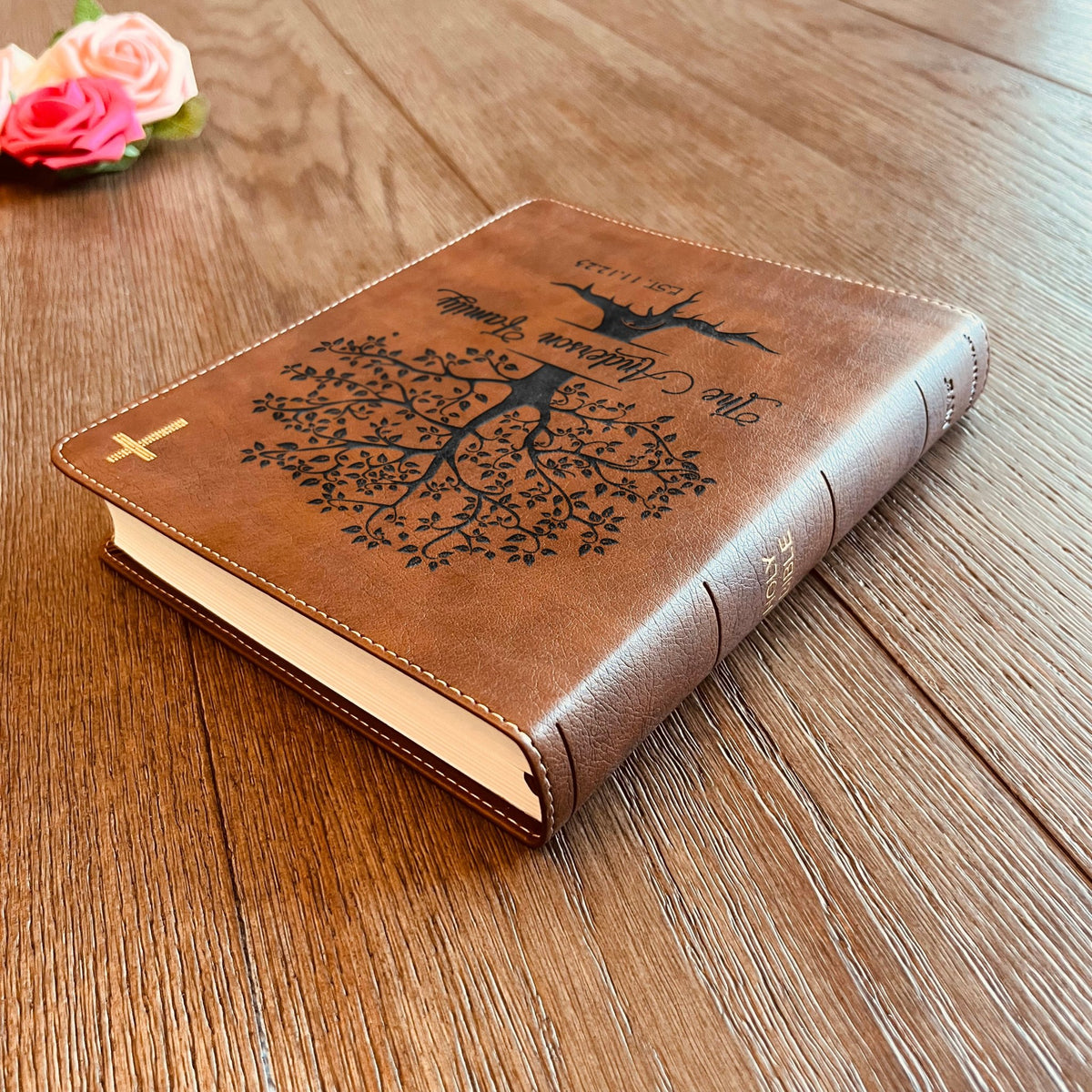 Personalized Family Bible, Custom NIV Family Tree Journaling Bible, Engraved Bible, Wedding Bible, Anniversary Gifts Family Bible for Wedding - Religious Books - Aylev