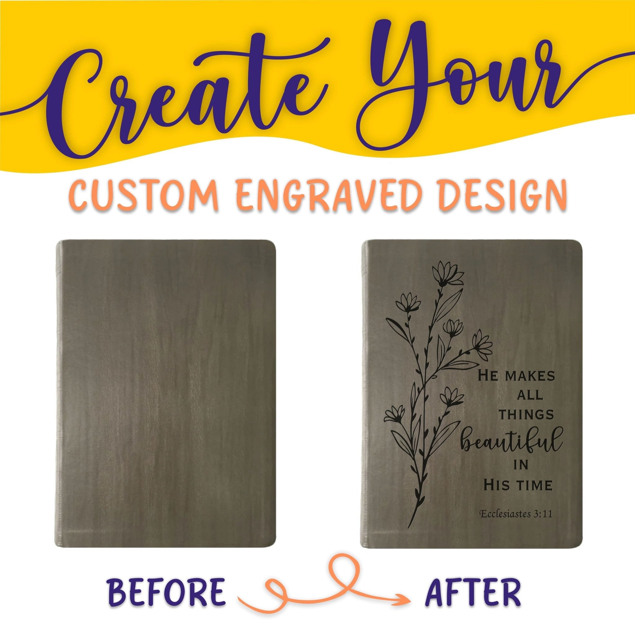 Personalized NASB Bible: Create Your Own Custom Engraved Design with a Designer, Giant Print, Red Letter, New American Standard Holy Bible - Religious Books - Aylev
