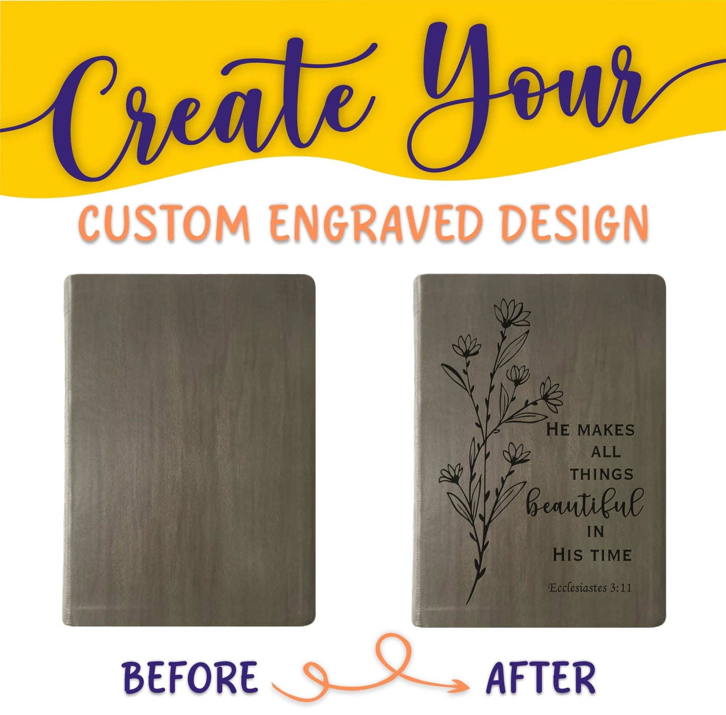 Personalized NASB Bible: Create Your Own Custom Engraved Design with a Designer, Giant Print, Red Letter, New American Standard Holy Bible - Religious Books - Aylev
