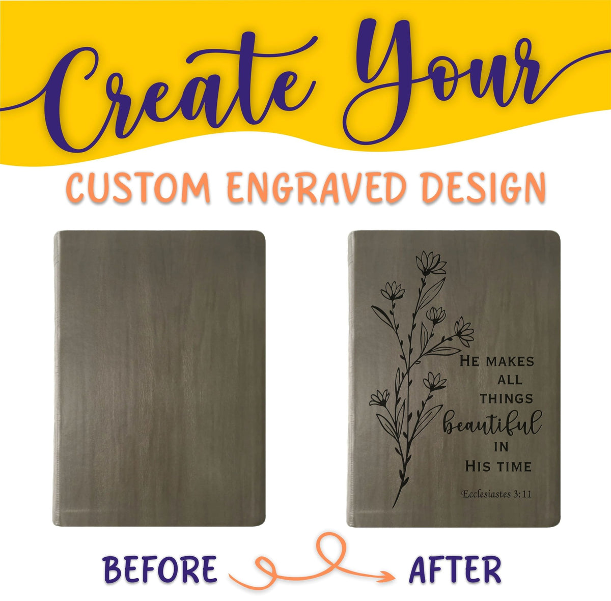 Personalized NASB Bible: Create Your Own Custom Engraved Design with a Designer, Giant Print, Red Letter, New American Standard Holy Bible - Religious Books - Aylev
