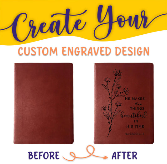 Personalized NASB Bible: Create Your Own Custom Engraved Design with a Designer, Giant Print, Red Letter, New American Standard  Holy Bible