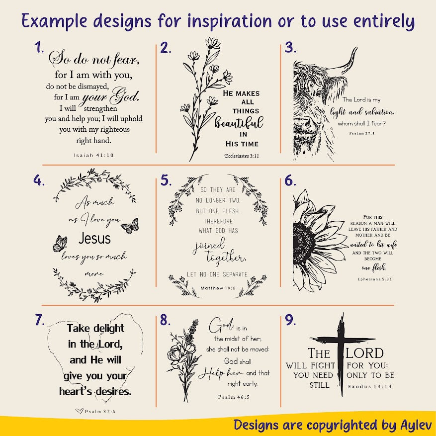 Personalized KJV Bible: Create Your Own Custom Engraved Design with a Designer, Everyday Study Bible, Christian Gifts, Baptism Gifts