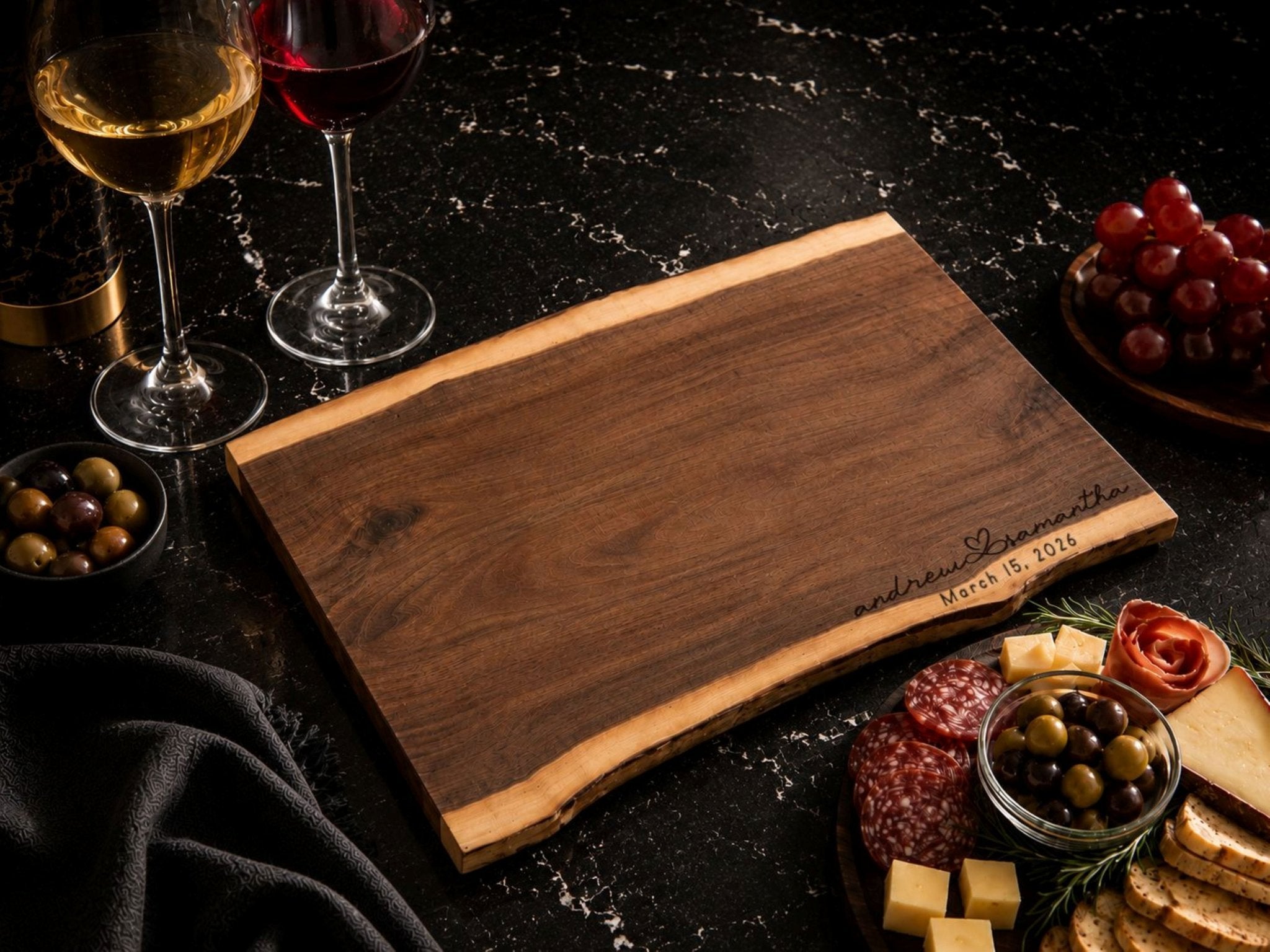 Personalized Realtor Closing Gift, Custom Engraved Black Walnut Cutting Board, Real Estate Client Gift, New Home Housewarming Keepsake - Apparel & Accessories - Aylev