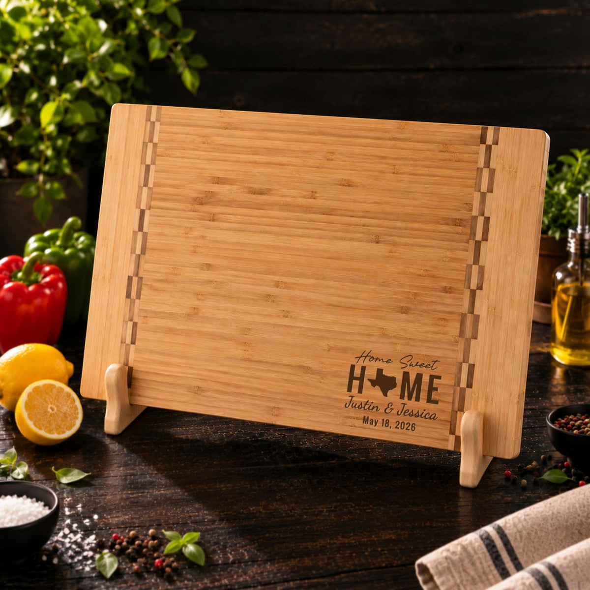 Personalized Realtor Closing Gift, Custom Engraved Bamboo Cutting Board, Real Estate Client Gift, New Home Housewarming Keepsake - Apparel & Accessories - Aylev