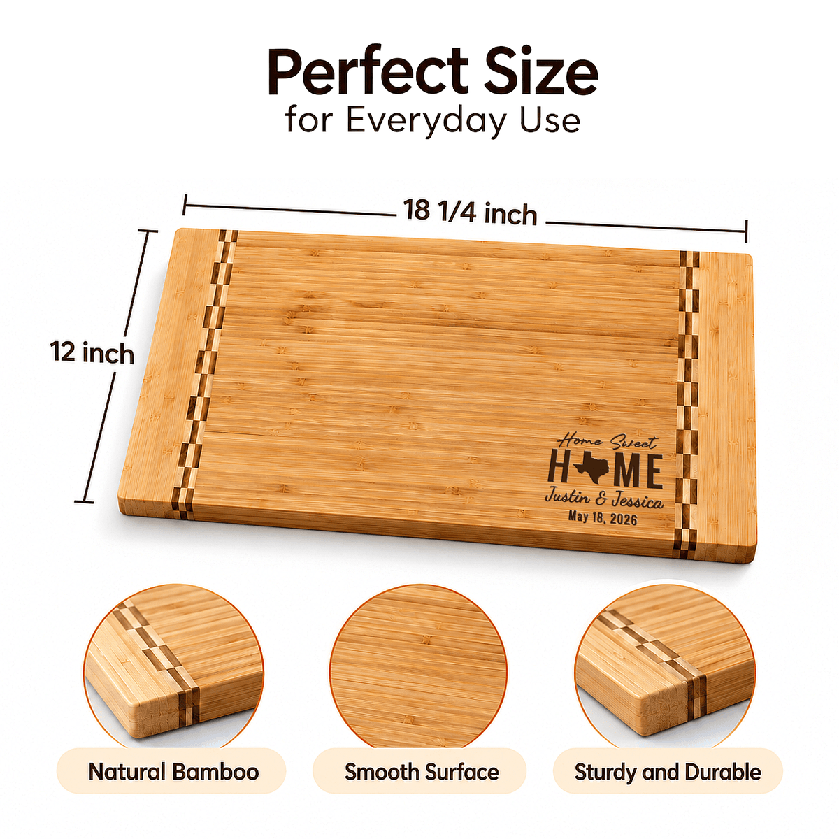 Personalized Realtor Closing Gift, Custom Engraved Bamboo Cutting Board, Real Estate Client Gift, New Home Housewarming Keepsake - Apparel & Accessories - Aylev