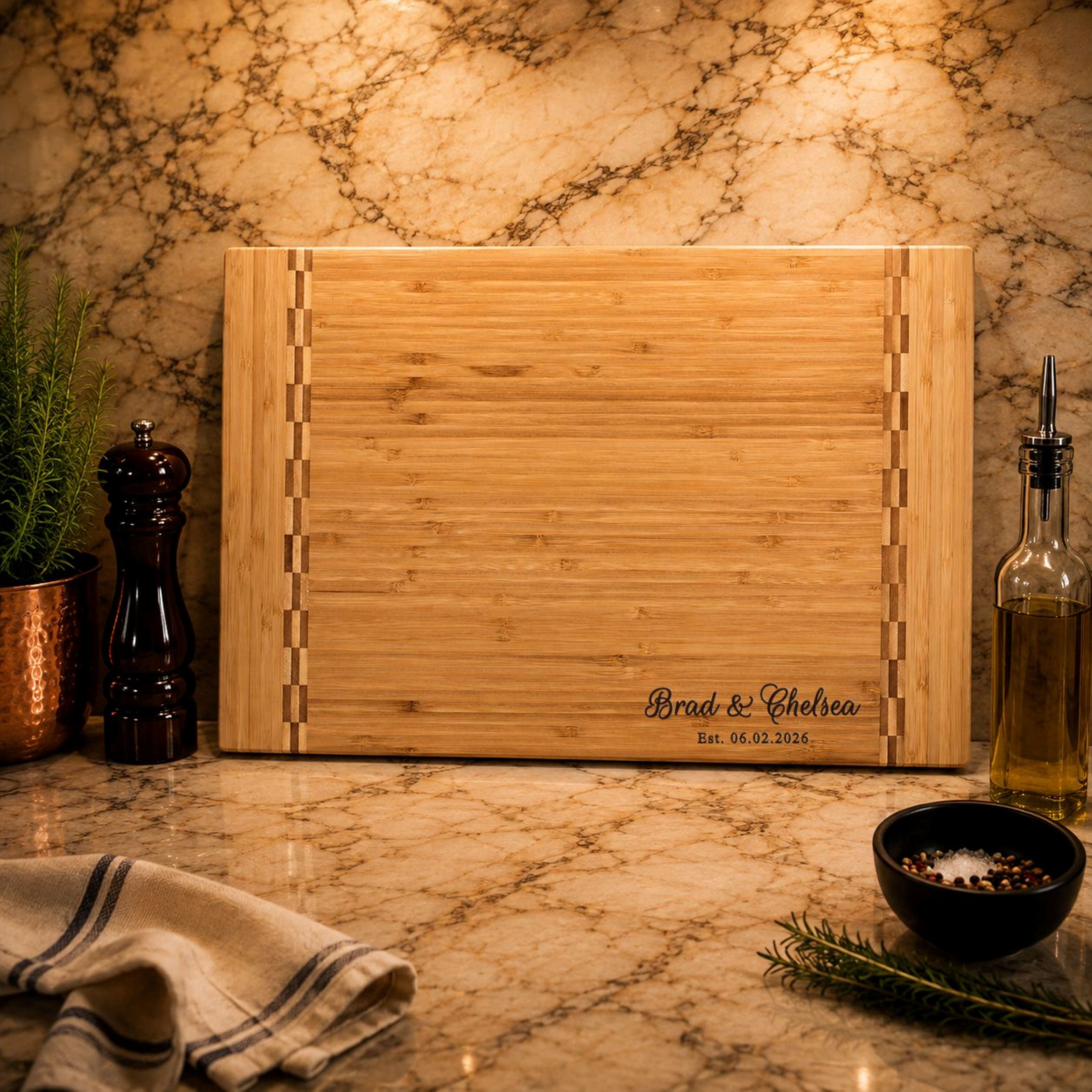 Personalized Realtor Closing Gift, Custom Engraved Bamboo Cutting Board, Real Estate Client Gift, New Home Housewarming Keepsake