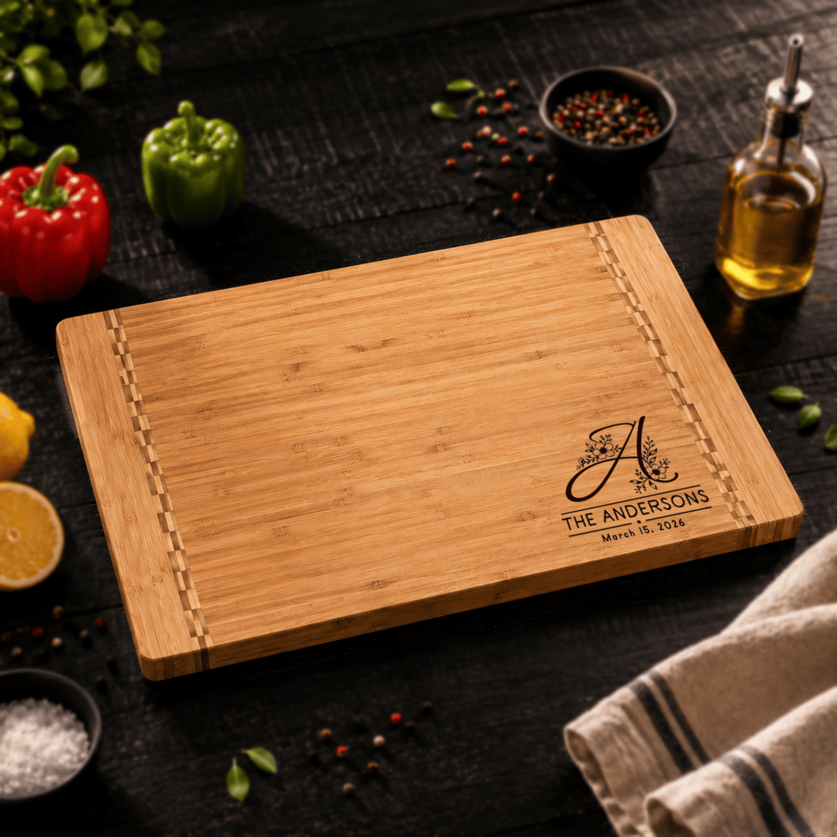 Personalized Realtor Closing Gift, Custom Engraved Bamboo Cutting Board, Real Estate Client Gift, New Home Housewarming Keepsake - Apparel & Accessories - Aylev
