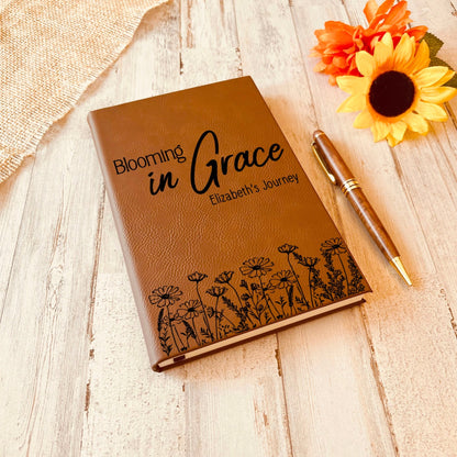 Personalized Christian Prayer Journal for Men & Women, Custom Engraved Name, Daily Devotional, Scripture Writing, Gratitude and Faith Gift - Religious Books - Aylev