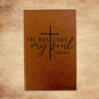 Personalized Christian Prayer Journal for Men & Women, Custom Engraved Name, Daily Devotional, Scripture Writing, Gratitude and Faith Gift - Religious Books - Aylev