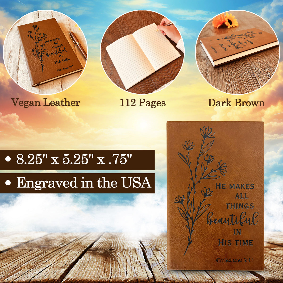 Custom Prayer Journal, Bible Study Journal, Daily Prayer Bible Journal, Prayer Journal for Women men, Bible Accessories Bible Study Supplies - Religious Books - Aylev