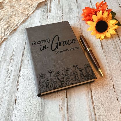 Personalized Christian Prayer Journal for Men & Women, Custom Engraved Name, Daily Devotional, Scripture Writing, Gratitude and Faith Gift - Religious Books - Aylev