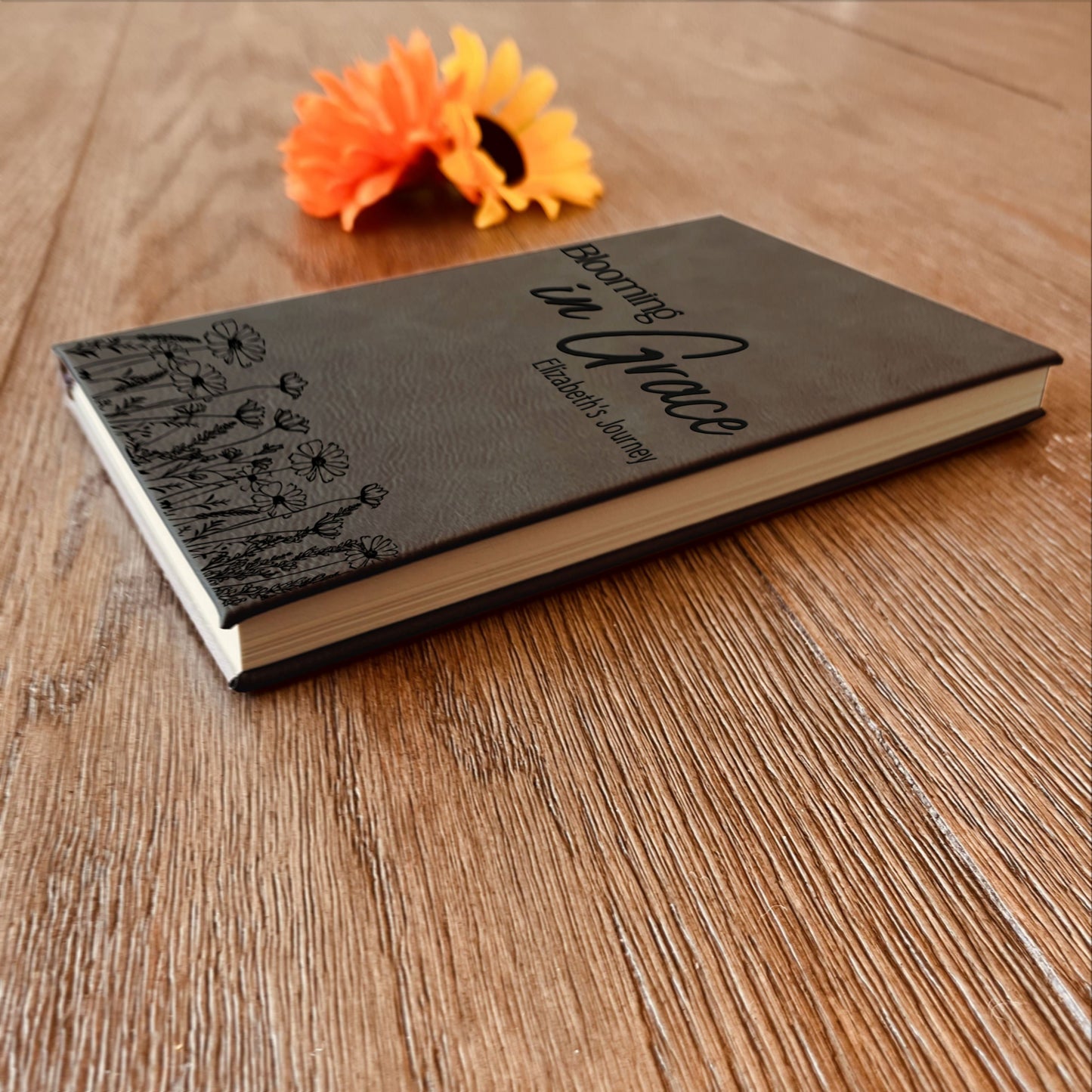 Personalized Christian Prayer Journal for Men & Women, Custom Engraved Name, Daily Devotional, Scripture Writing, Gratitude and Faith Gift