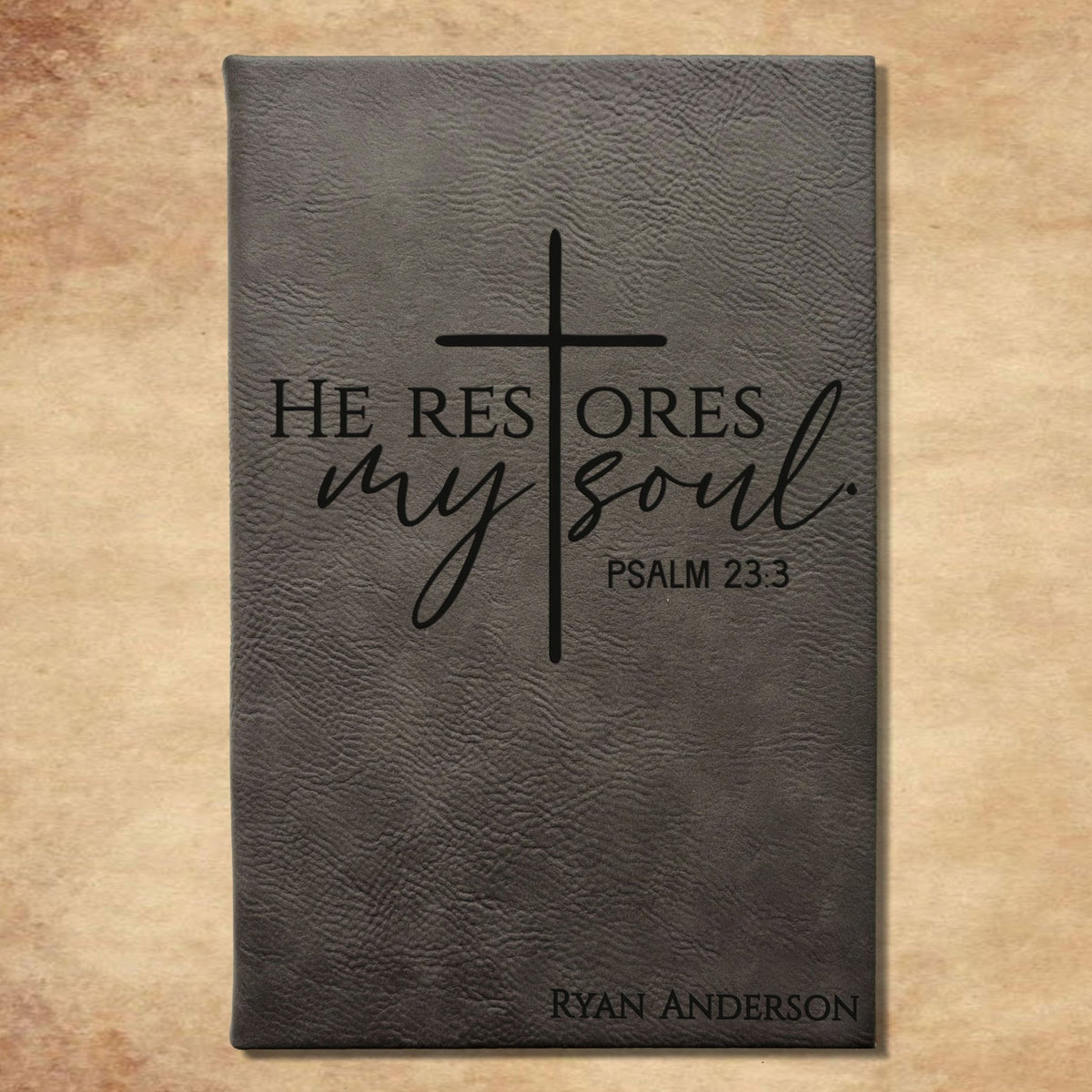 Personalized Christian Prayer Journal for Men & Women, Custom Engraved Name, Daily Devotional, Scripture Writing, Gratitude and Faith Gift - Religious Books - Aylev