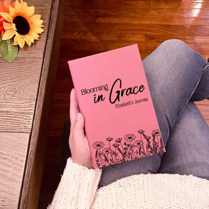 Personalized Christian Prayer Journal for Men & Women, Custom Engraved Name, Daily Devotional, Scripture Writing, Gratitude and Faith Gift - Religious Books - Aylev