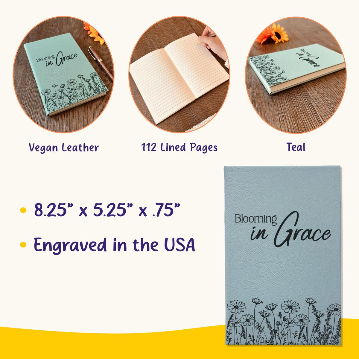 Personalized Christian Prayer Journal for Men & Women: Custom Design Cover, Daily Devotional, Scripture Writing, Gratitude and Faith Gift - Religious Books - Aylev