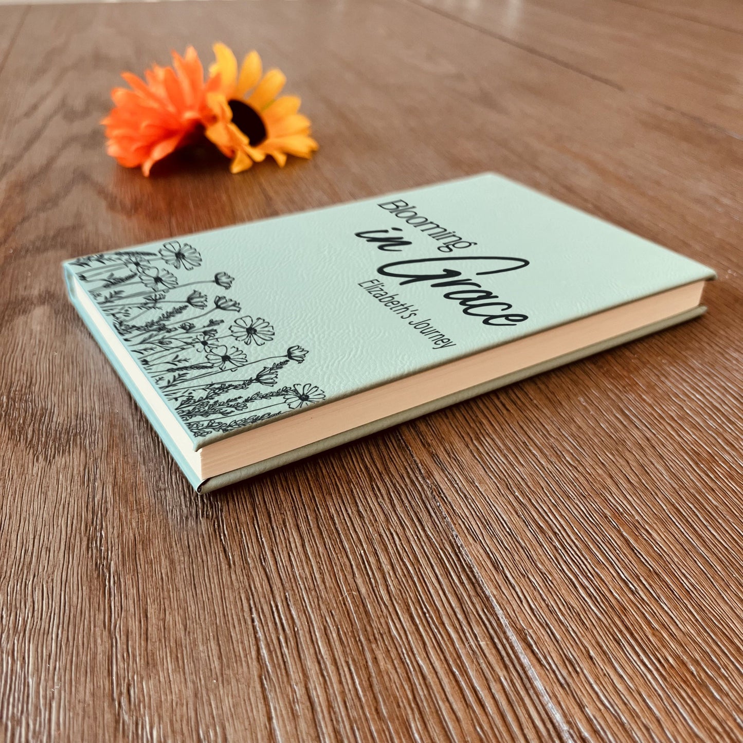 Personalized Christian Prayer Journal for Men & Women, Custom Engraved Name, Daily Devotional, Scripture Writing, Gratitude and Faith Gift