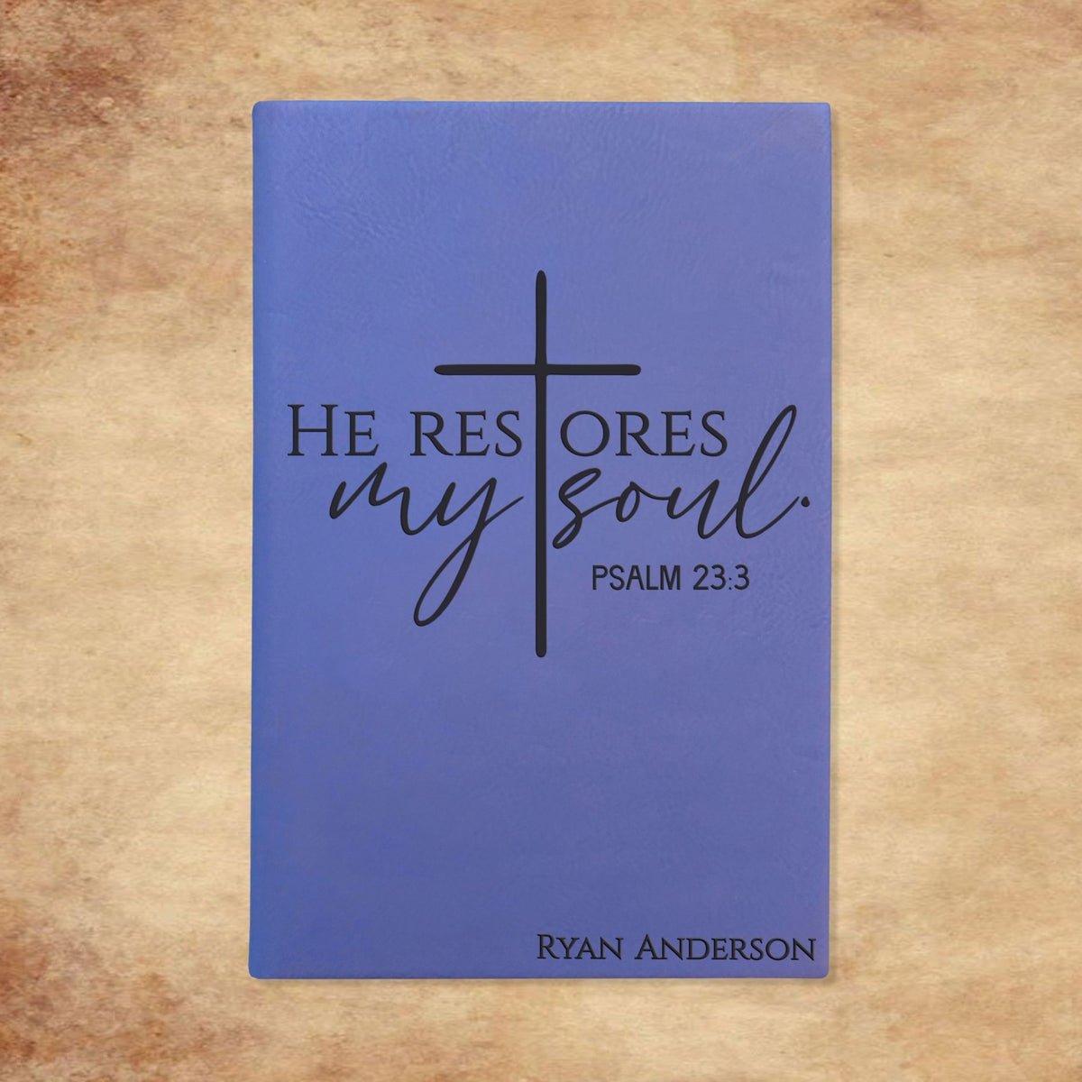Personalized Christian Prayer Journal for Men & Women, Custom Engraved Name, Daily Devotional, Scripture Writing, Gratitude and Faith Gift - Religious Books - Aylev