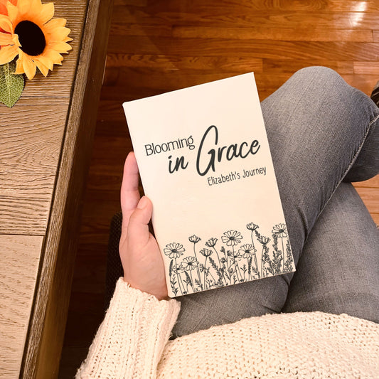 Personalized Christian Prayer Journal for Men & Women, Custom Engraved Name, Daily Devotional, Scripture Writing, Gratitude and Faith Gift