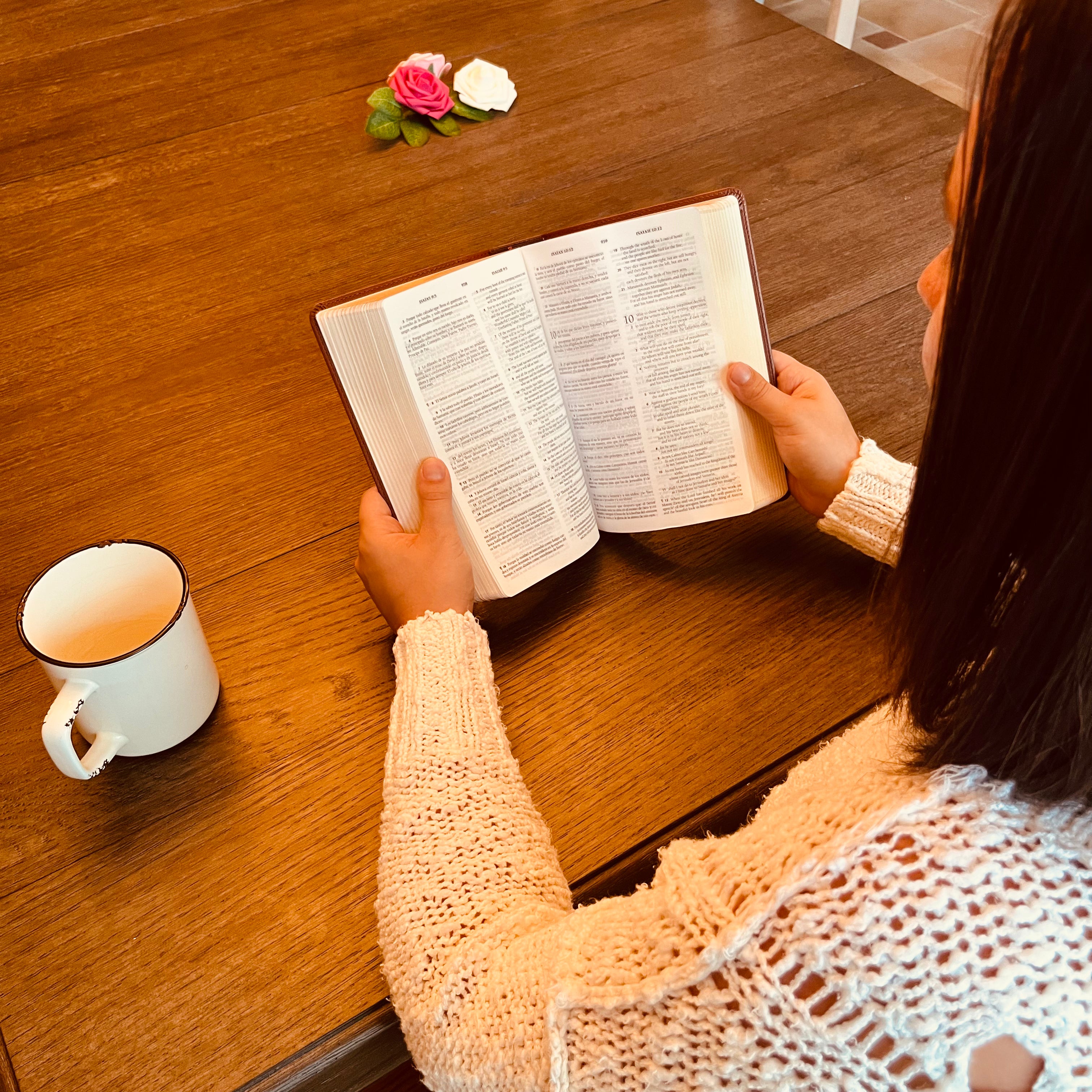 Personalized ESV/RVR Family Bible | Biblia en Español Personalizada | Biblia Reina Valera 1960 en espanol | Spanish Bible Christian Gifts - Aylev