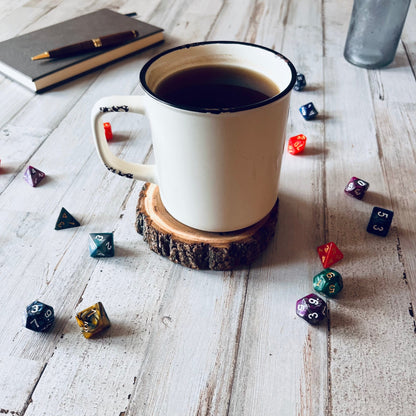 Dungeons and Dragons Real Wood Warlock DnD Coaster, DnD Accessories, DnD Gift for Men, DnD Stuff, D&D Gifts - Apparel & Accessories - Aylev