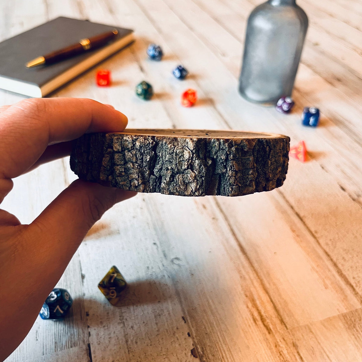 Dungeons and Dragons Real Wood Warlock DnD Coaster, DnD Accessories, DnD Gift for Men, DnD Stuff, D&D Gifts - Apparel & Accessories - Aylev