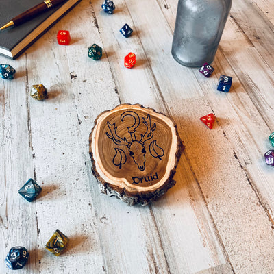 Dungeons and Dragons Real Wood Druid DnD Coaster | DnD Accessories | DnD Gift for Men | Dungeon Master Gift | DnD Stuff | D&D Gifts
